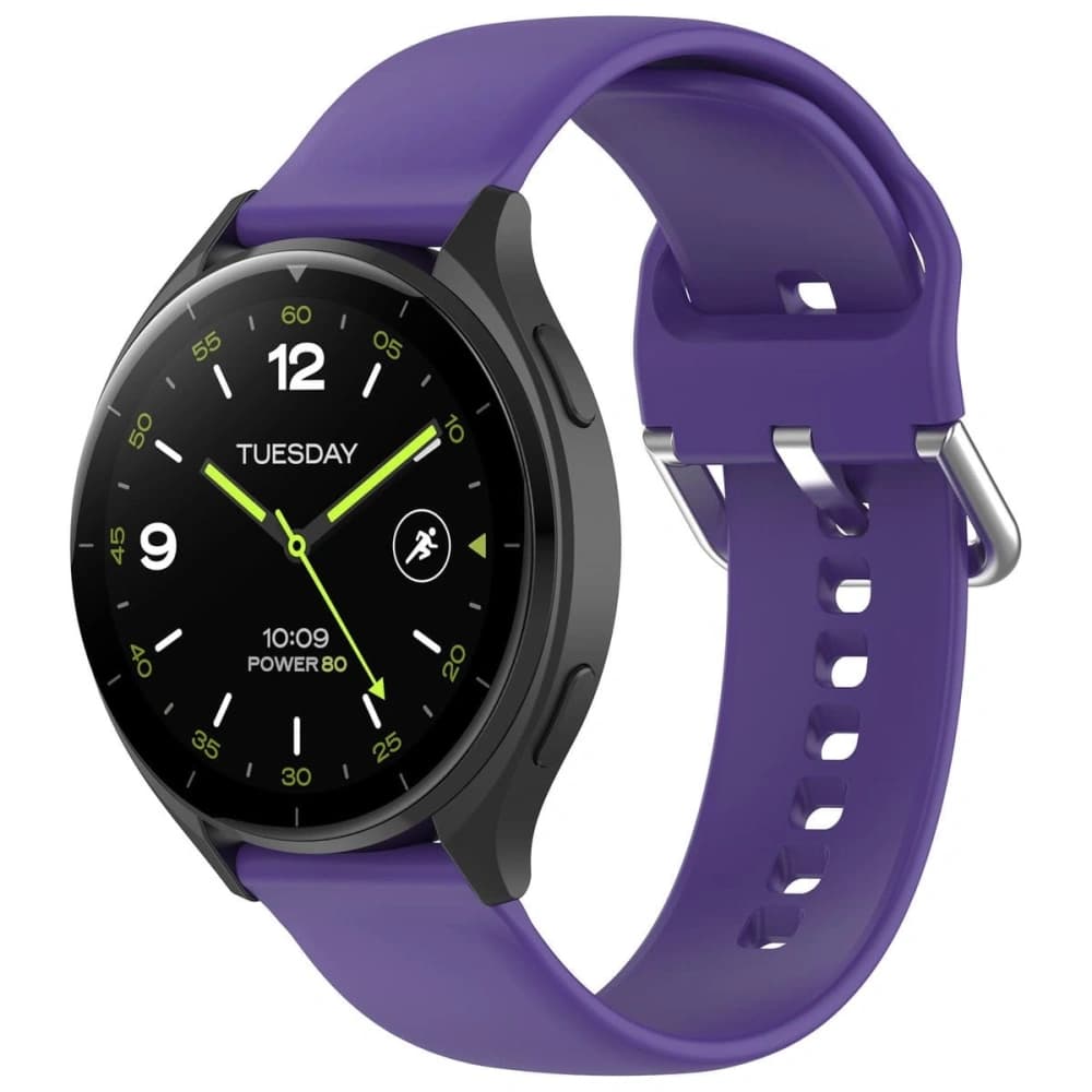 Pasek Bizon Strap Watch Silicone Pro do Xiaomi Watch 2 fialový