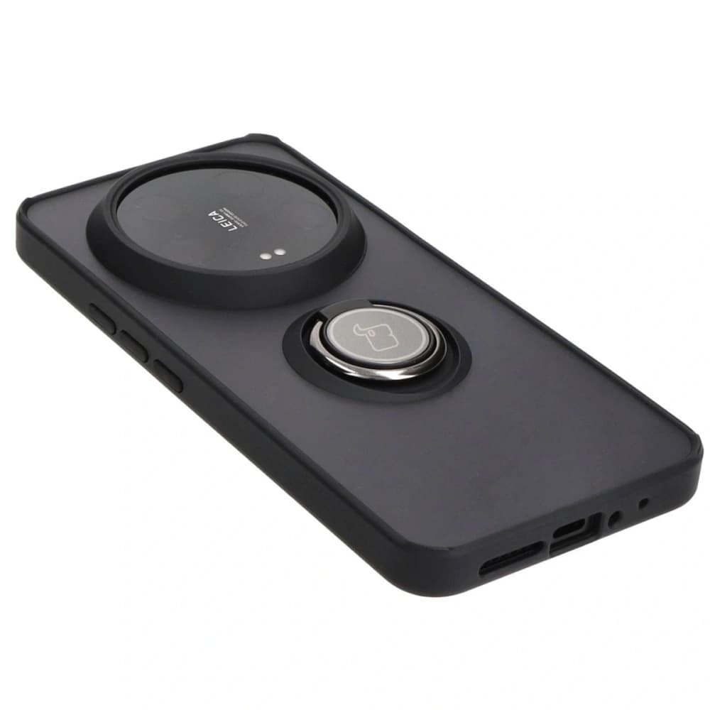 Bizon Case Hybrid Ring Xiaomi 14 Ultra füstös fekete kerettel - 4