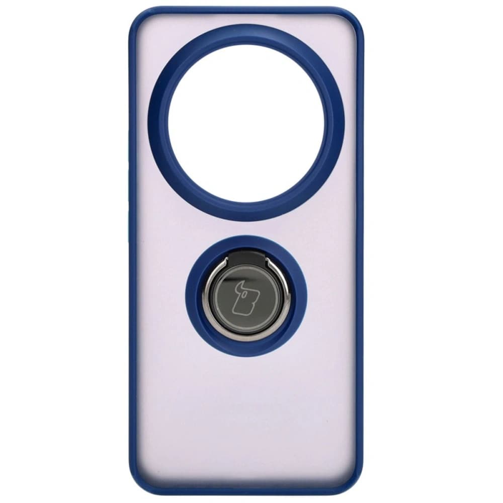 Bizon Case Hybrid Ring Xiaomi 14 Ultra füstös, sötétkék kerettel - 2