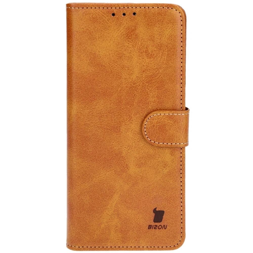Etui z klapką Bizon Case Pocket do Motorola Moto G34 5G hnědé - 3