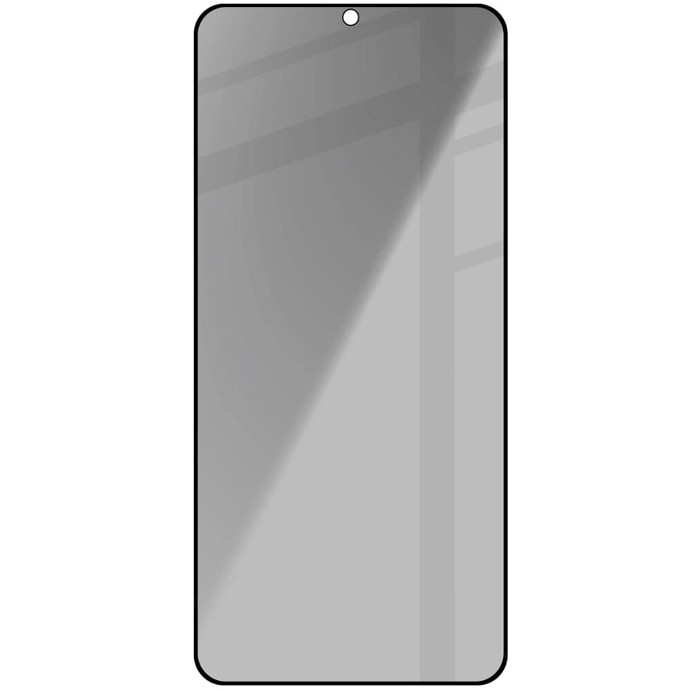 Prywatyzující tvrzené sklo Bizon Glass Edge Shadow pro Samsung Galaxy S25/S24 z černým rámečkem. - 4