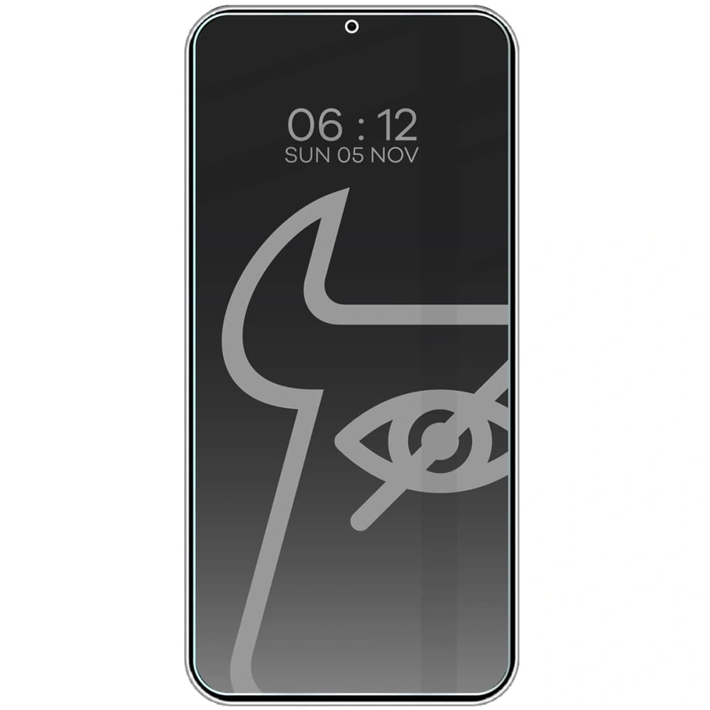 Prywatyzující tvrzené sklo Bizon Glass Clear Shadow do Samsung Galaxy S25 Plus / S24 Plus ztmavené - 3