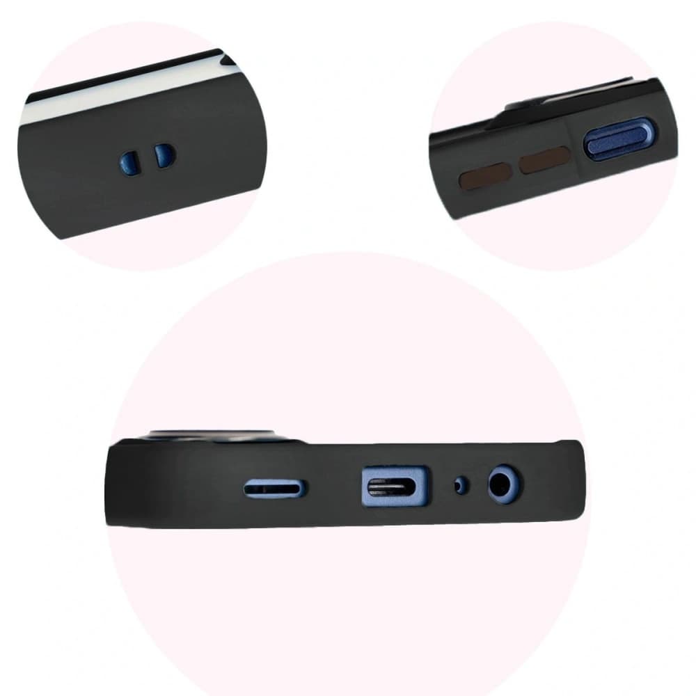 Etui z uchwytem na palec Bizon Case Hybrid Ring do Samsung Galaxy M15 5G kouřové s černým rámem - 8