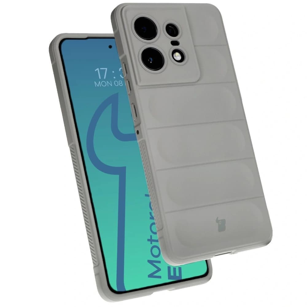 Pancéřové pouzdro Bizon Case Tur pro Motorola Edge 50 Pro světle šedé