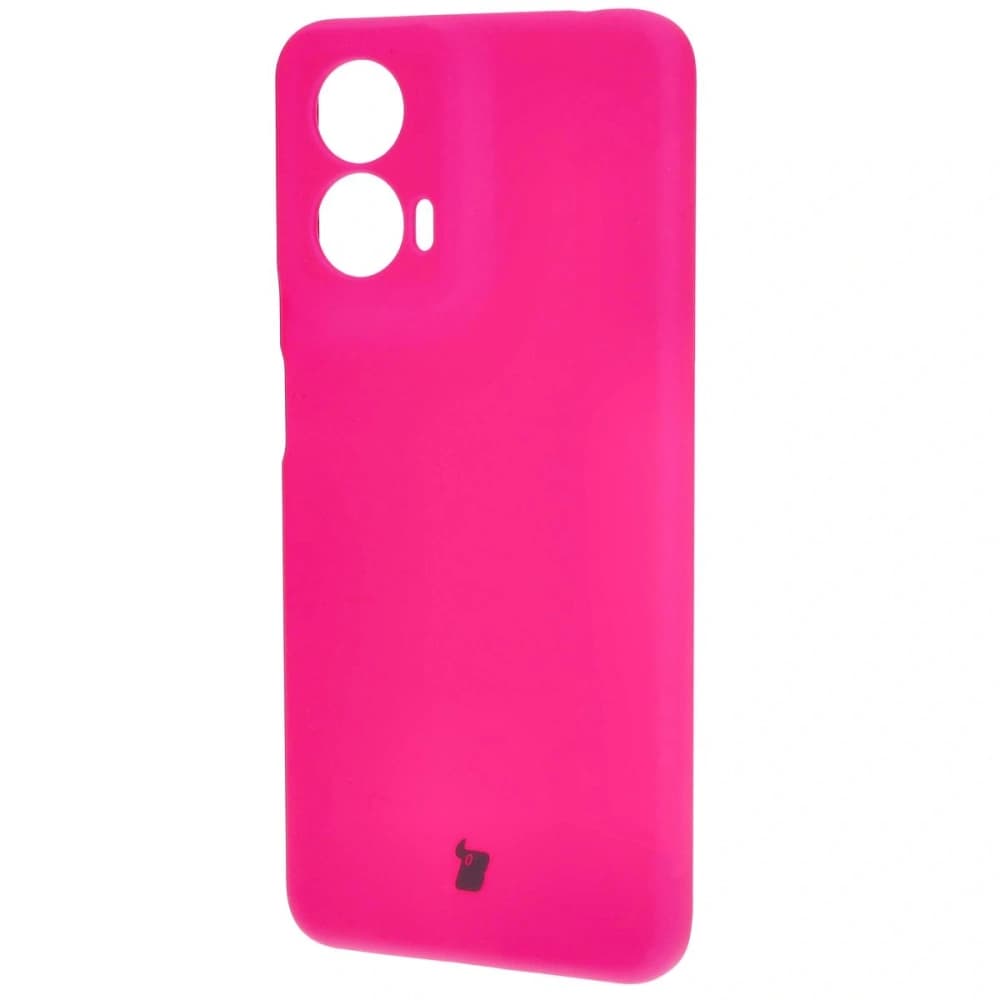Silikonové pouzdro Bizon Soft Case pro Motorola Moto G24 / G24 Power neonově růžové - 3