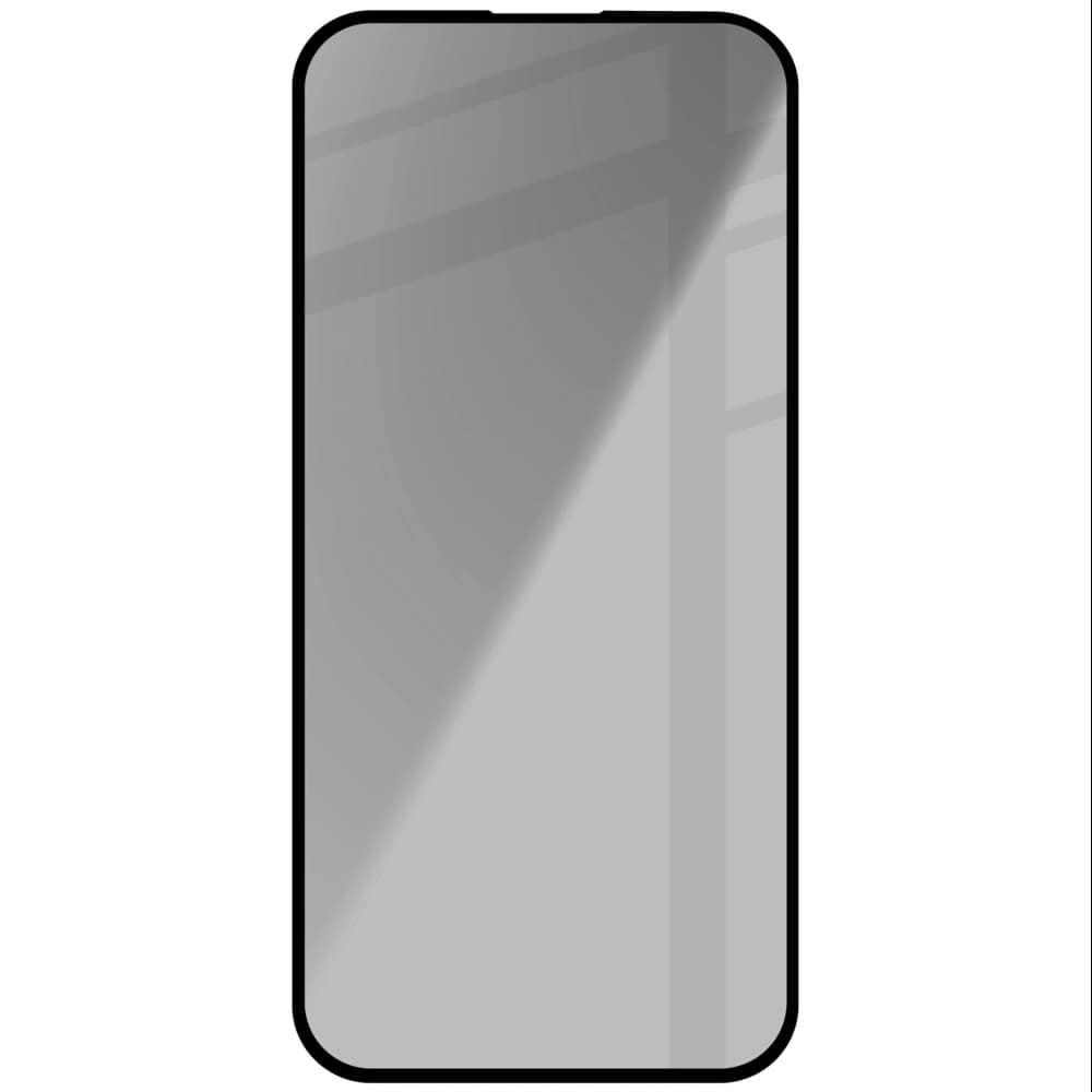 Bizon Glass Edge Shadow Apple iPhone 16/15 tinted with a black frame - 4