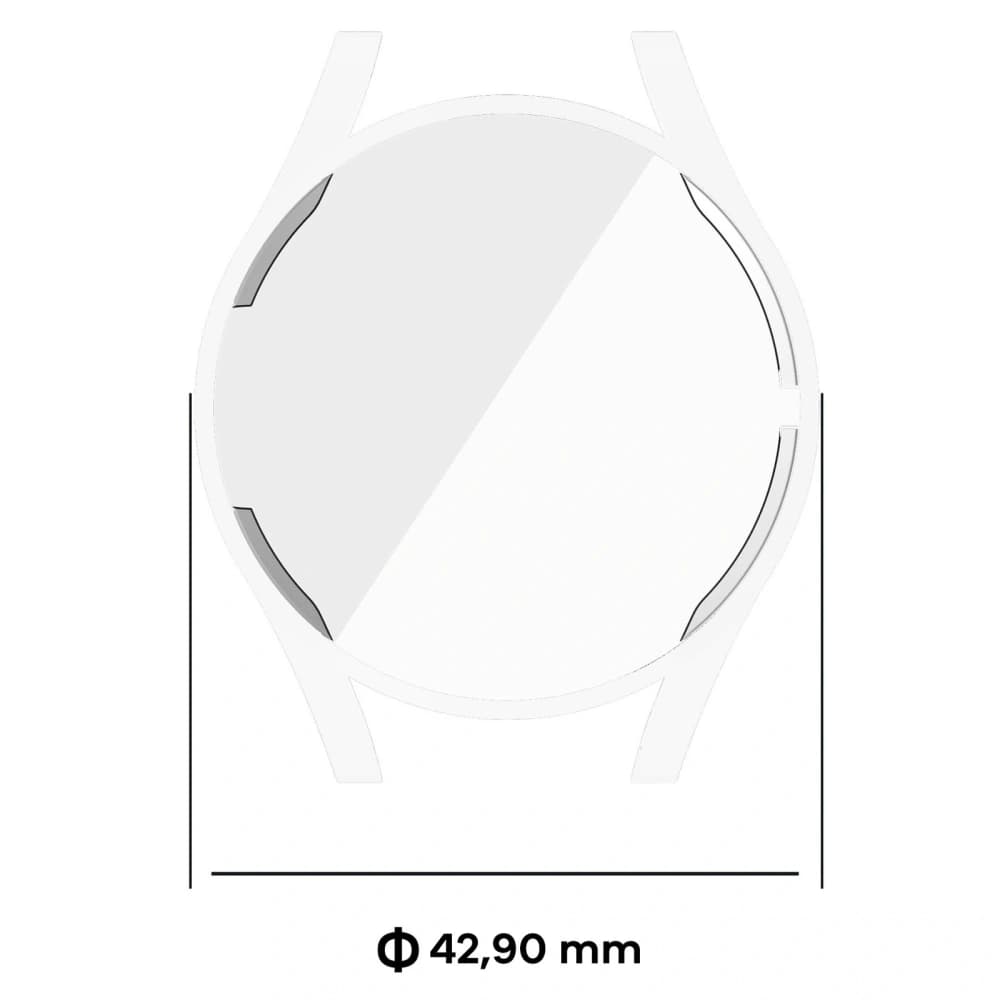 Etui Bizon Case Watch Felipe do Samsung Galaxy Watch FE / Watch 4 40 mm przezroczyste - 2