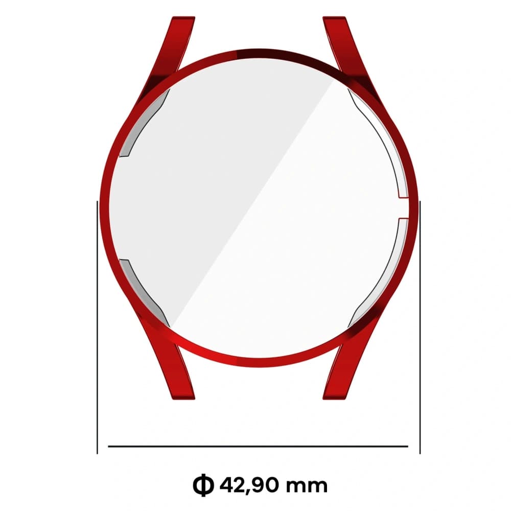 Bizon Case Watch Felipe Samsung Galaxy Watch FE / Watch 4 40 mm red - 2