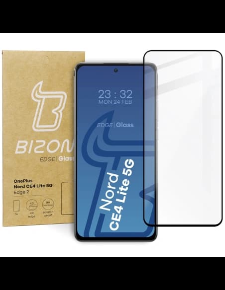 Bizon Glass Edge 2 OnePlus Nord CE4 Lite 5G black