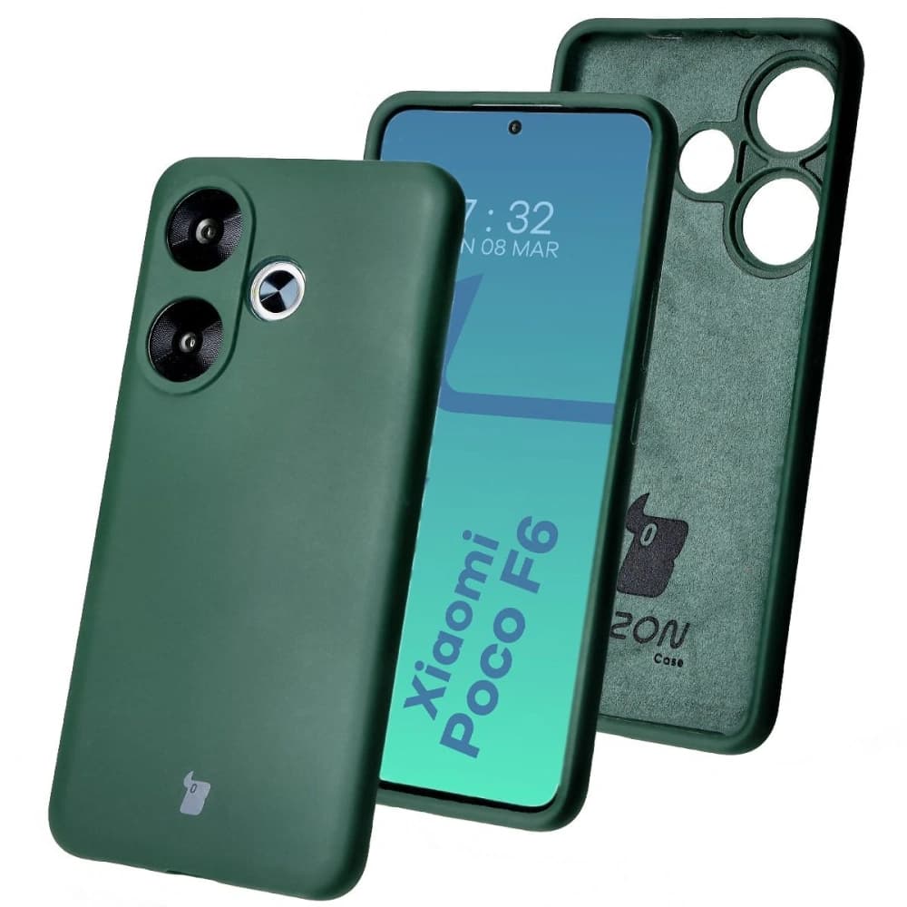 Bizon Soft Case Xiaomi Poco F6 dunkelgrün
