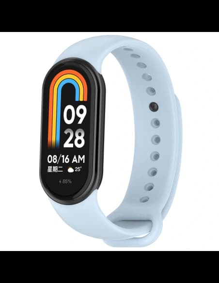 Bizon Strap Watch Silicone Xiaomi Smart Band 9 / 9 NFC / 8 hellblau