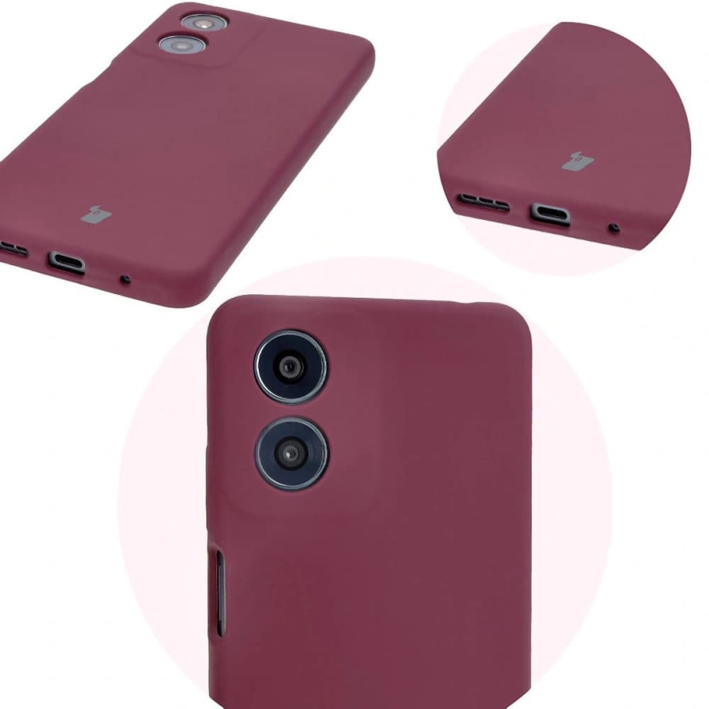Silikonové pouzdro Bizon Soft Case pro Motorola Moto G04 tmavě fialové - 10
