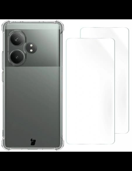 Elastický obal + 2x fólie na displej Bizon Case Clear Pack pro Realme GT 6/GT 6T průhledné