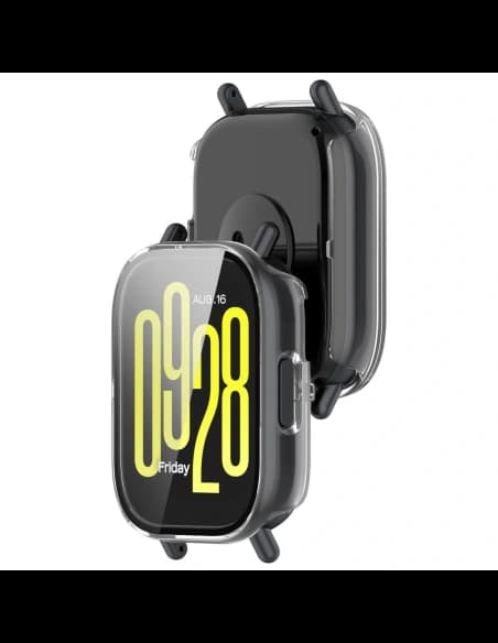 Etui din sticlă pentru ceas Bizon Case+Glass Watch pentru Xiaomi Redmi Watch 5 Lite transparent