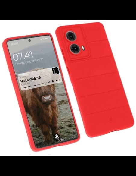 Bizon Case für Motorola Moto G85 5G rot