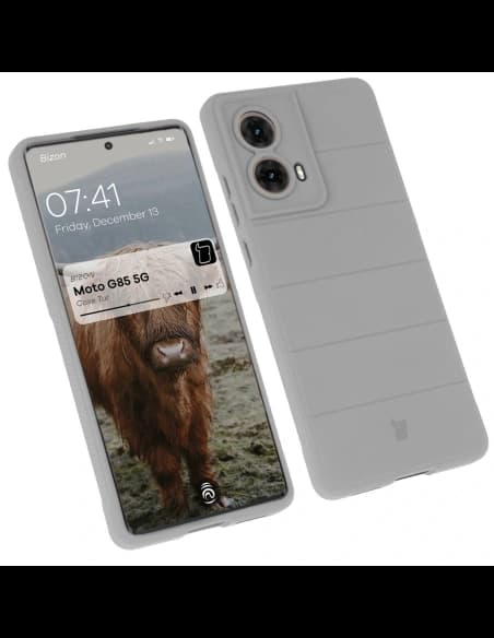 Bizon Case Tur Motorola Moto G85 5G hellgrau