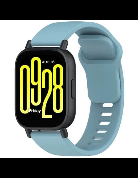 Ceas cu curea din silicon Bizon Xiaomi Redmi Watch 5 Lite / 5 Active albastru deschis