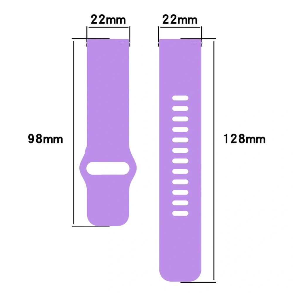 Ceas cu curea din silicon Bizon Xiaomi Redmi Watch 5 Lite / 5 Active violet - 2