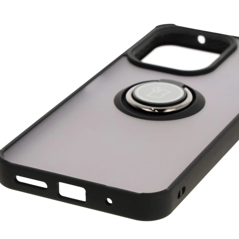 Bizon Case Hybrid Ring Xiaomi Redmi 13 4G füstös fekete kerettel - 5