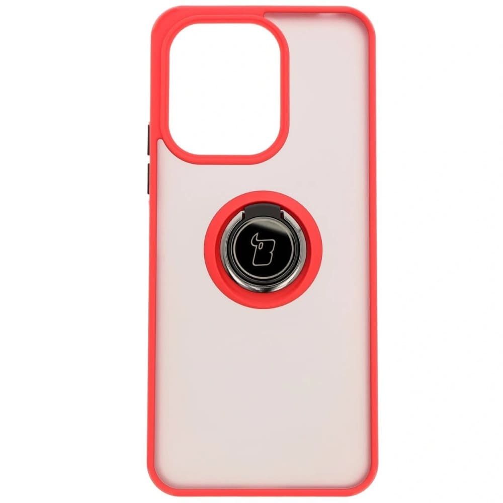 Bizon Case Hybrid Ring Xiaomi Redmi 13 4G füstös piros kerettel - 2