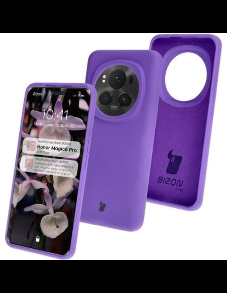 Husă moale Bizon pentru Honor Magic6 Pro, mov
