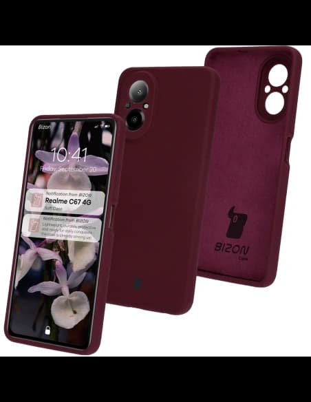 Bizon Soft Case Realme C67 4G dunkel lila