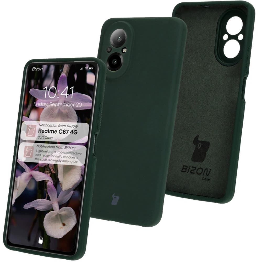 Bizon Soft Case Realme C67 4G dunkelgrün