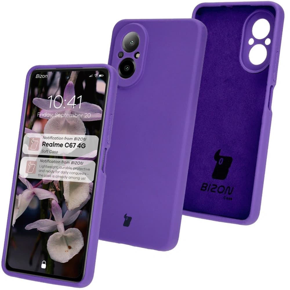 Bizon Soft Case Realme C67 4G violet