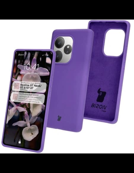 Silikonové pouzdro Bizon Soft Case pro Realme GT 6 / 6T / Neo 6 / Neo 6 SE fialové