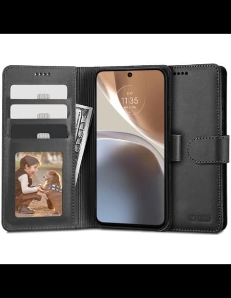 Etui Tech-Protect Wallet Motorola Moto G32 Černá