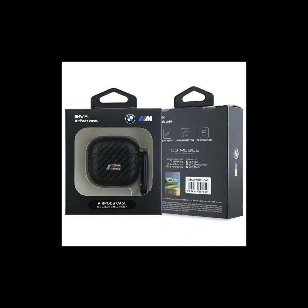 BMW BMA4CMPUCA Apple AirPods 4 tok PU szénszálas M Kollekció fekete - 3