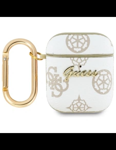 Etui Guess GUA2PG4GPH Apple AirPods 1/2 kryt 4G Hook bílý/white