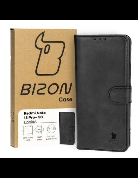 Bizon Case Pocket Xiaomi Redmi Note 13 Pro+ 5G schwarz