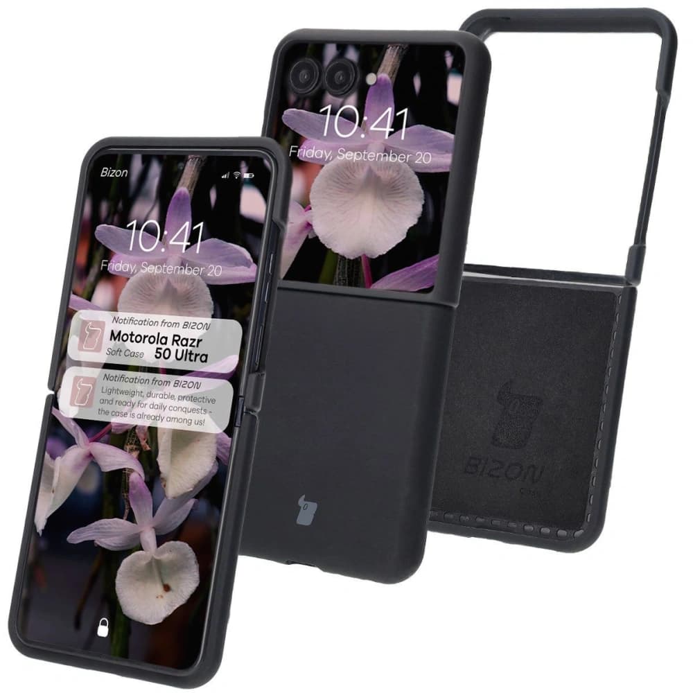 Bizon Soft Case Motorola Razr 50 Ultra negru