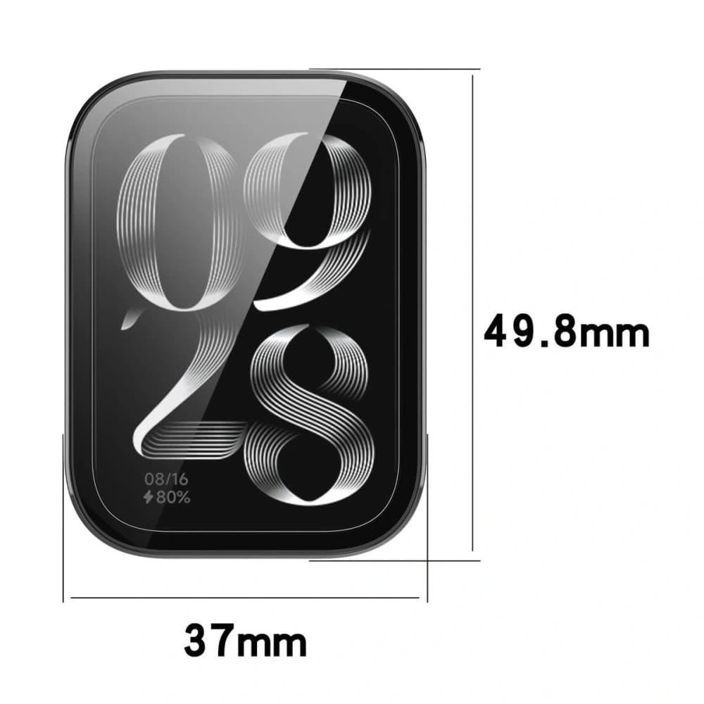 Bizon Ceas cu Caz + Sticlă Xiaomi Mi Smart Band 9 Pro negru - 2