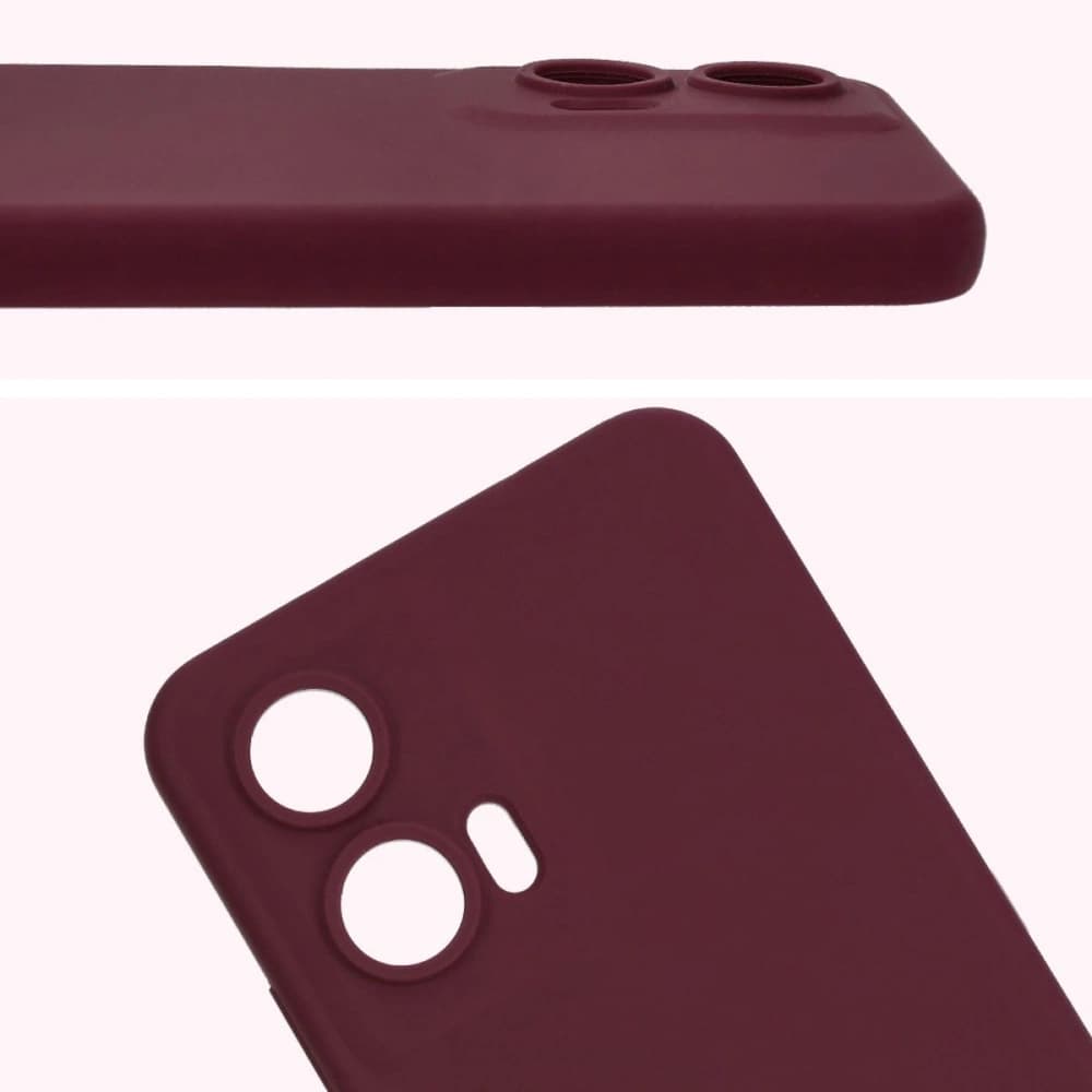Silikonové pouzdro Bizon Soft Case pro Motorola Moto G35 5G tmavě fialové - 5