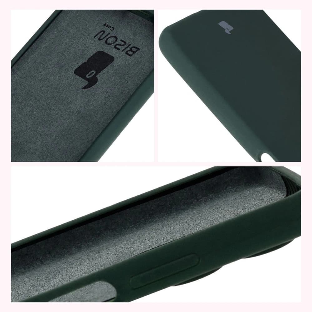 Silikonové pouzdro Bizon Soft Case pro Motorola Moto G35 5G tmavě zelené - 6
