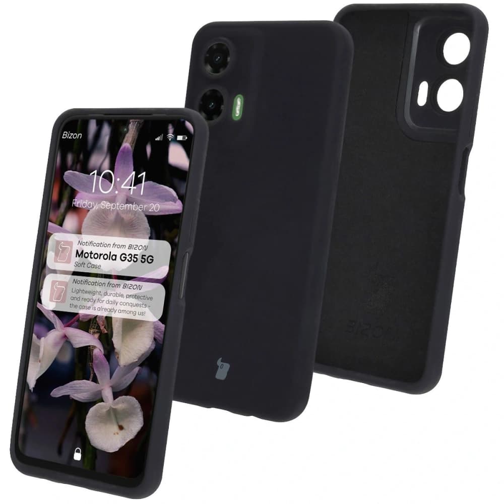 Silikonové pouzdro Bizon Soft Case pro Motorola Moto G35 5G černé