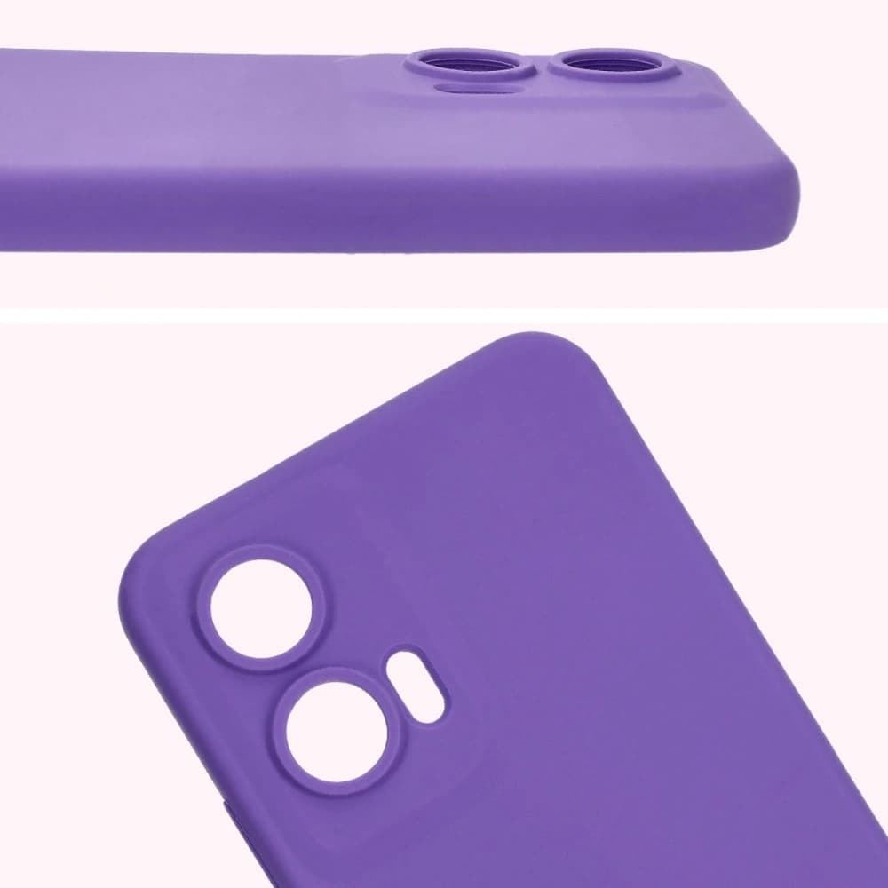 Silikonové pouzdro Bizon Soft Case pro Motorola Moto G35 5G fialové - 5
