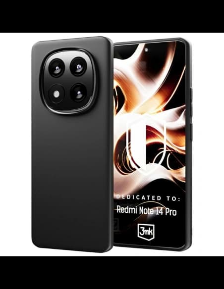3MK Carcasă Matt Xiaomi Redmi Note 14 Pro negru