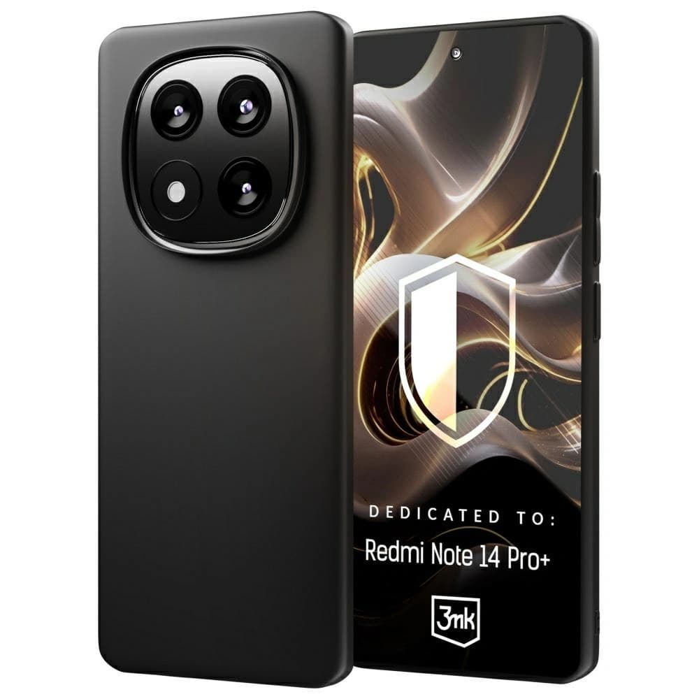 3MK Matt Case Xiaomi Redmi Note 14 Pro+ Plus schwarz