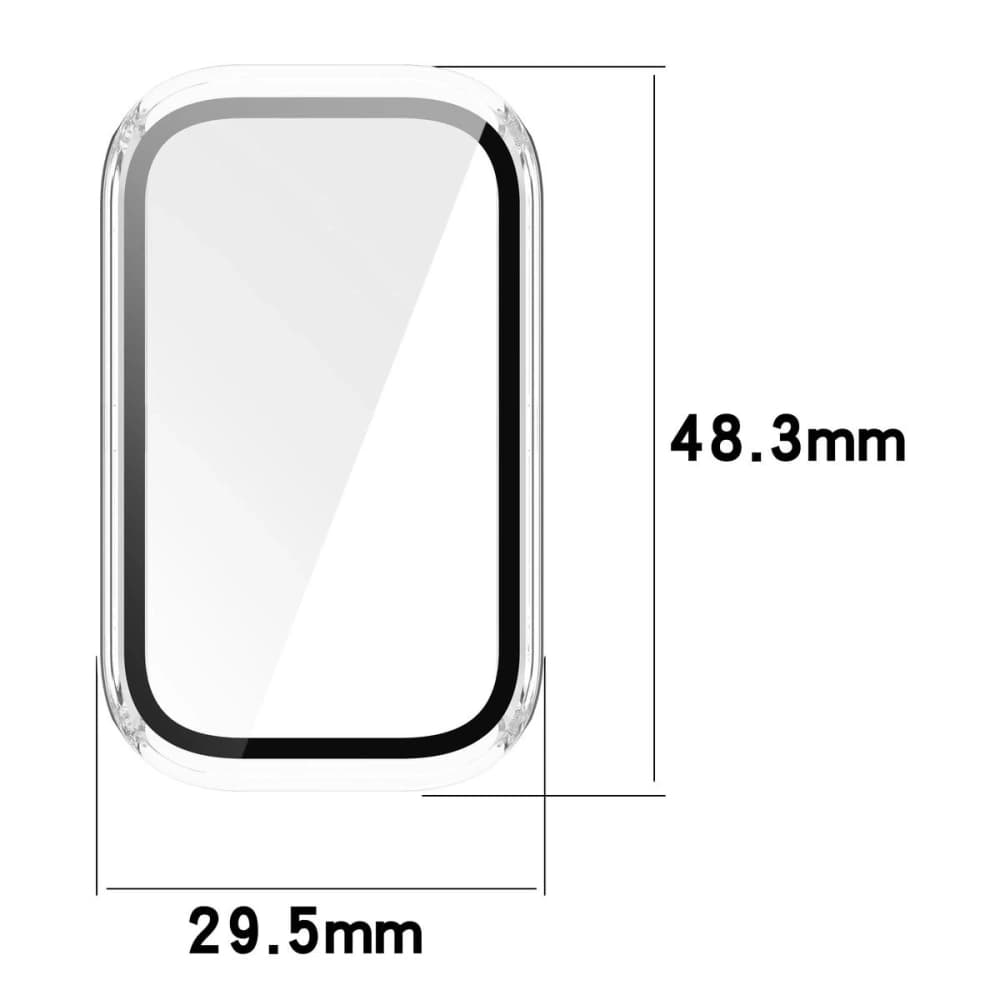 Bizon Case+Glass Óra Xiaomi Smart Band 9 Active / Redmi Smart Band 3 átlátszó - 2