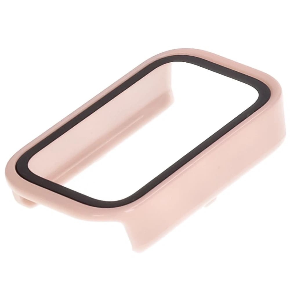 Etui ze skla na hodinky Bizon Case+Glass Watch do Xiaomi Smart Band 9 Active / Redmi Smart Band 3 růžové - 6