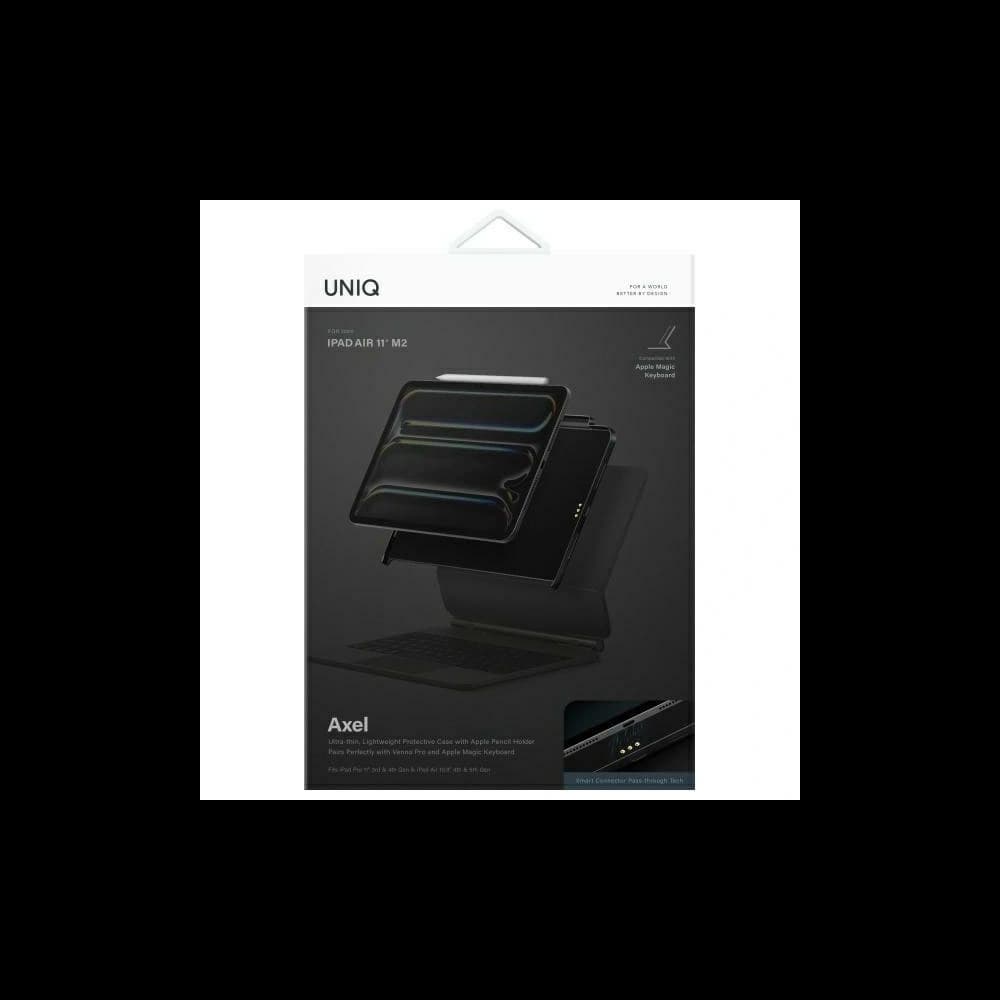 UNIQ Axel Apple iPad Air 10.9 2020/2022 (4, 5 gen) / iPad Pro 11 2021/2022 (3, 4 gen) / iPad Air 11 2024 (6 gen) negru ebony - 6