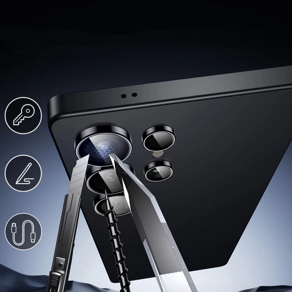 Ochranný kryt na fotoaparát ESR Armorite Camera Protector Samsung Galaxy S25 Ultra černý - 5