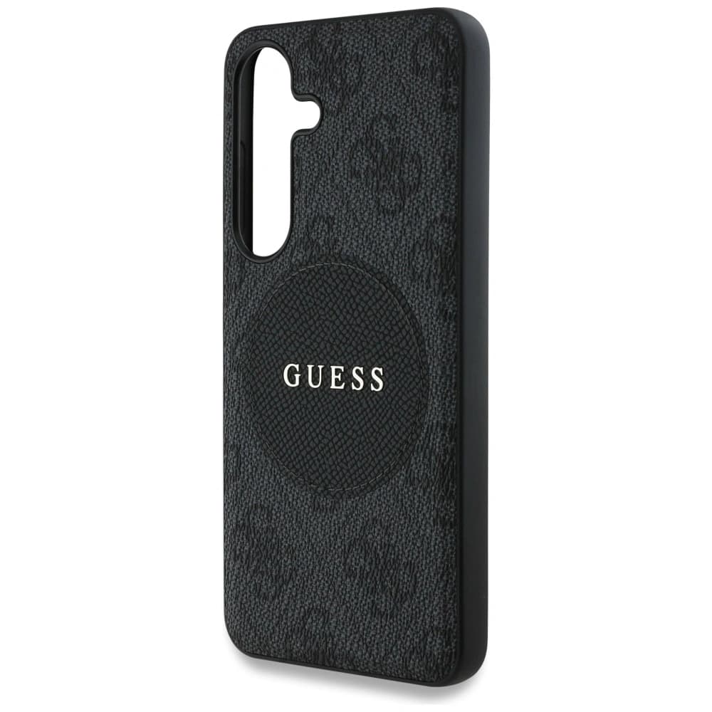 Guess Patch Rotund 4G Logo Clasic MagSafe Samsung Galaxy S25+ Plus negru - 6