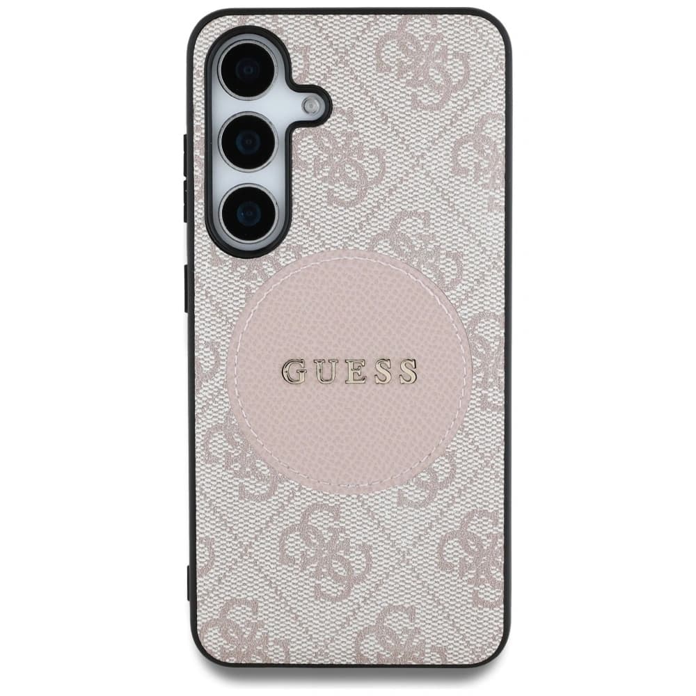 Guess 4G Round Patch Classic Logo MagSafe Samsung Galaxy S25+ Plus roz - 3