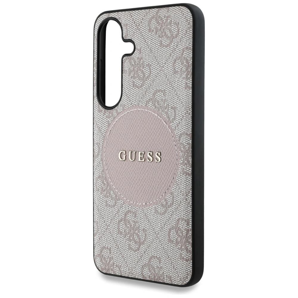 Guess 4G Round Patch Classic Logo MagSafe Samsung Galaxy S25+ Plus roz - 6