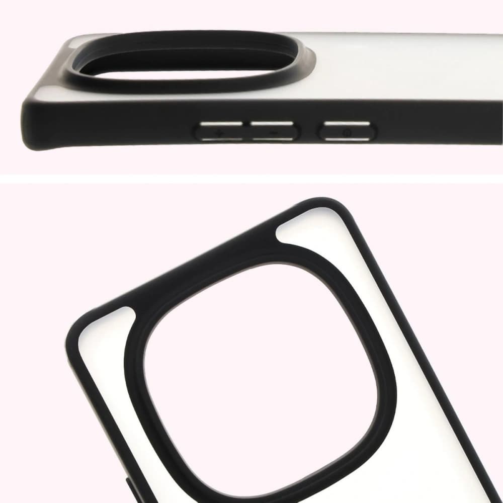 Bizon Case Angelo Xiaomi Redmi Note 14 Pro 5G / 14 Pro+ 5G / Poco X7 smoky with a black frame - 3