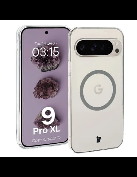 Bizon Case CrystalO Google Pixel 9 Pro XL klar